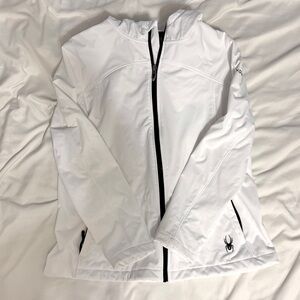 Women's White Spyder Jacket Large